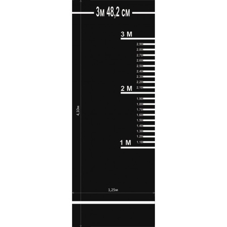 Купить Дорожка (разметка) для прыжков в длину с места для сдачи норматива (цв. черный) в Рудни 